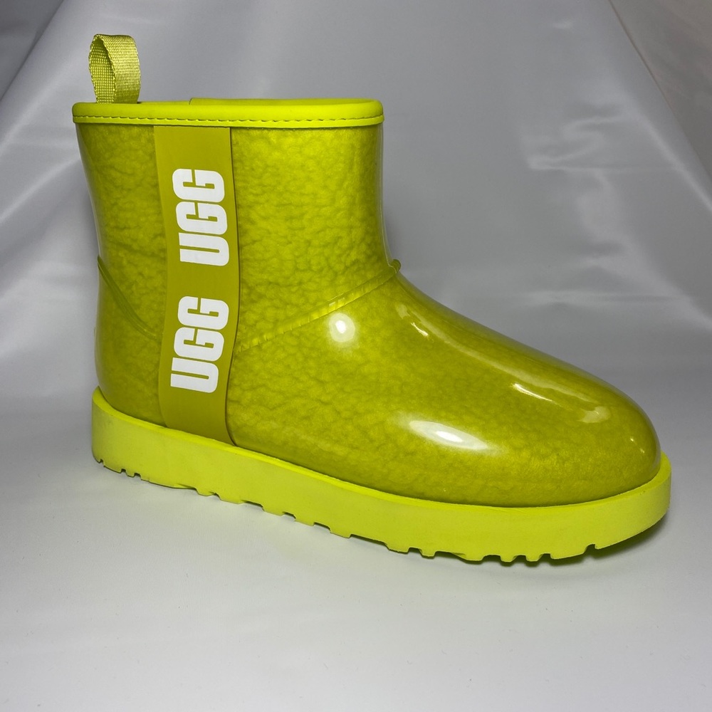 UGG Women's Classic Clear Mini Ankle Boot Style 1113190 Sulfur Size7